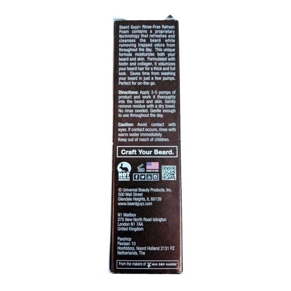 Beard Guyz Beard Rinse Free Foam 1.7 Oz (6)‎